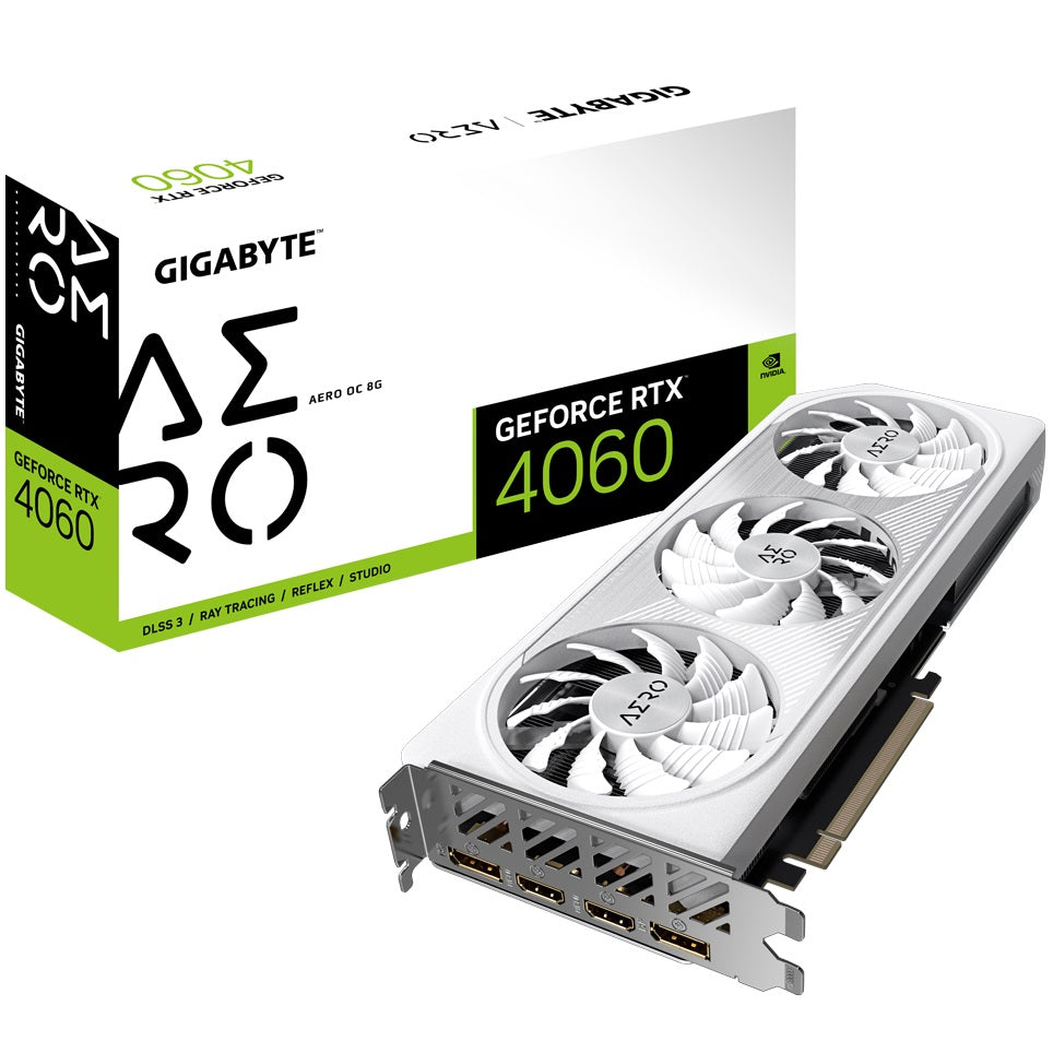 Gigabyte GeForce RTX 4060 AERO OC 8GB GDDR6 Graphics Card (GV-N4060AERO OC-8GD) image 1