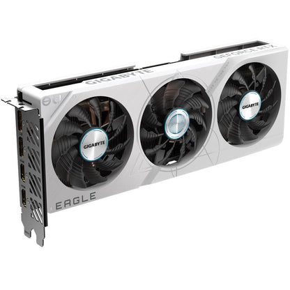 Gigabyte GeForce RTX 4060 Ti EAGLE OC ICE 8GB GDDR6 Graphics Card (GV-N406TEAGLEOC ICE-8GD) — side view