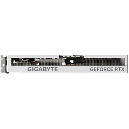 Gigabyte GeForce RTX 4060 Ti EAGLE OC ICE 8GB GDDR6 Graphics Card (GV-N406TEAGLEOC ICE-8GD) — rear view