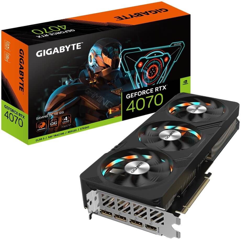 Gigabyte GeForce RTX 4070 Gaming OC V2 12GB GDDR6X Graphics Card (GV-N4070GAMING OCV2-12GD) image 1