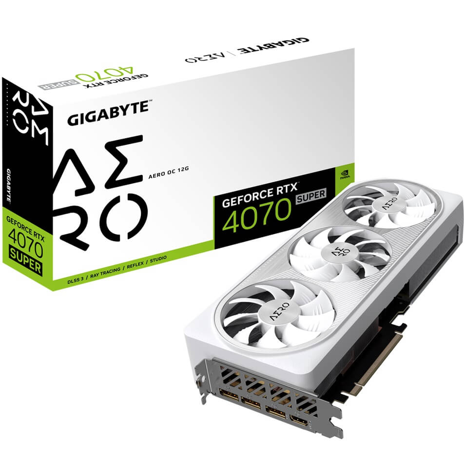 Gigabyte GeForce RTX 4070 Super Aero OC 12GB GDDR6X Graphics Card (GV-N407SAERO OC-12GD) image 1