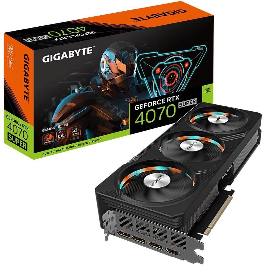 Gigabyte GeForce RTX 4070 Super Gaming OC 12GB GDDR6X Graphics Card (GV-N407SGAMING OC-12GD) image 1