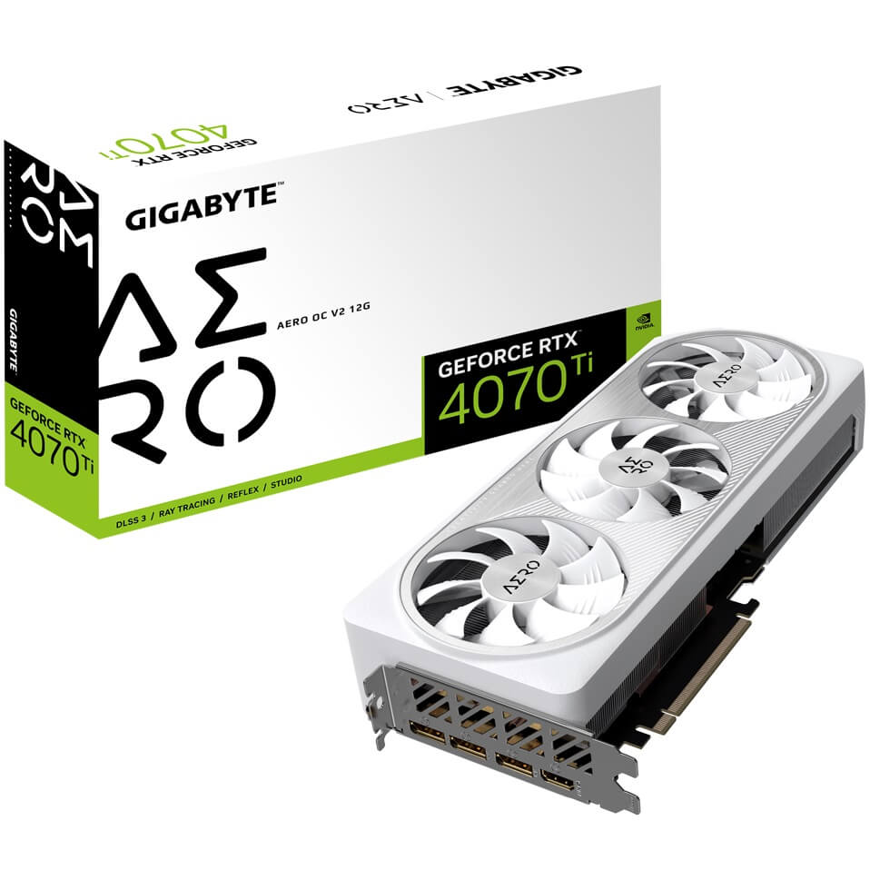 Gigabyte GeForce RTX 4070 Ti AERO OC V2 12GB GDDR6X Graphics Card (GV-N407TAERO OCV2-12GD) image 1