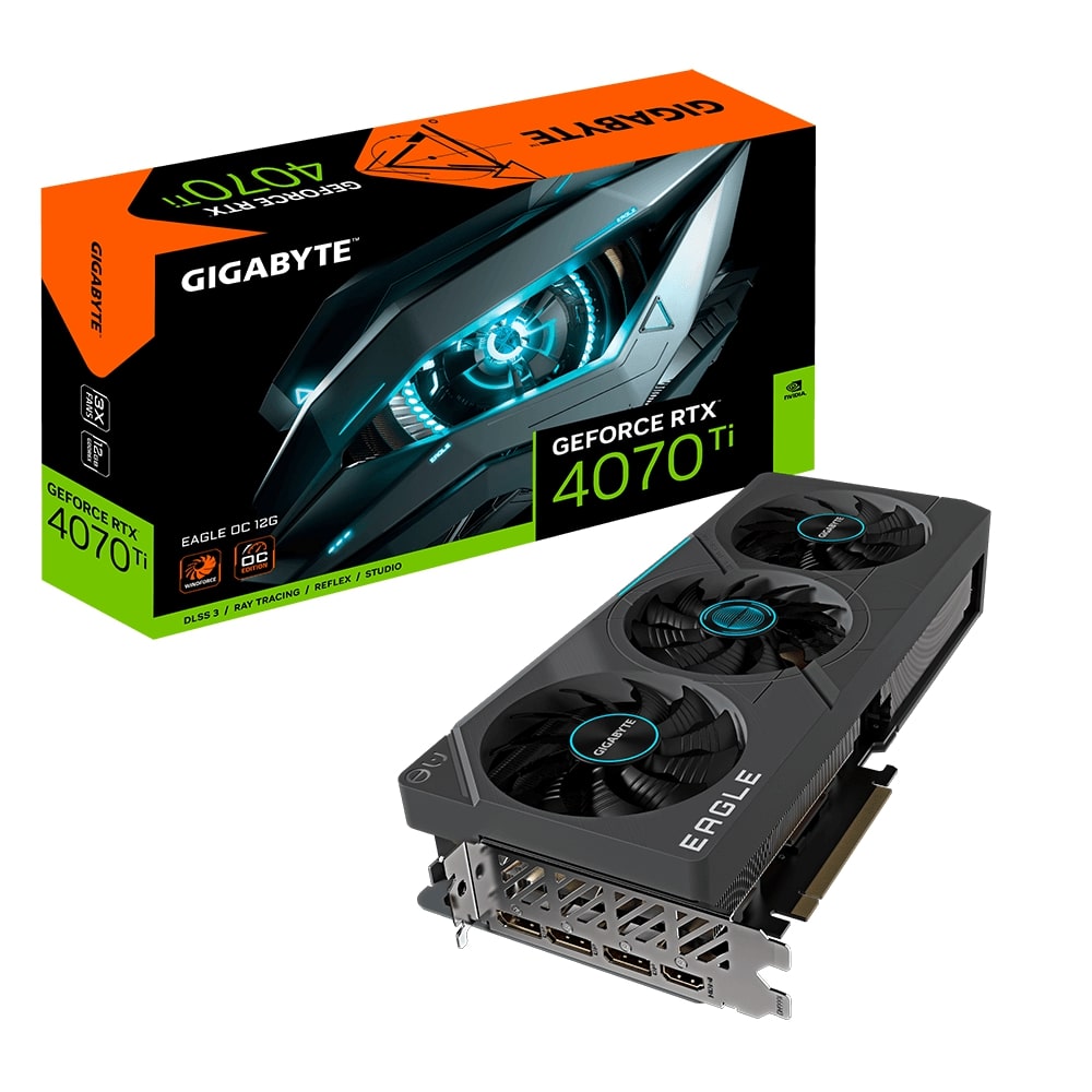 Gigabyte GeForce RTX 4070 Ti Eagle OC 12G GDDR6X Graphics Card (GV-N407TEAGLE OC-12GD) image 1