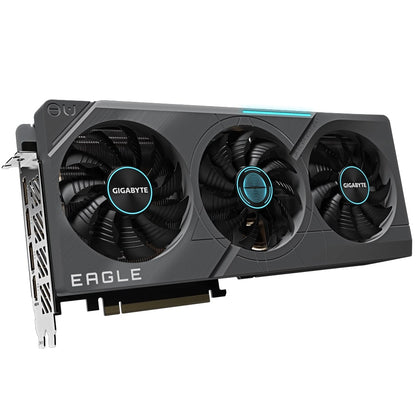 Gigabyte GeForce RTX 4070 Ti Eagle OC 12G GDDR6X Graphics Card (GV-N407TEAGLE OC-12GD) — rear view