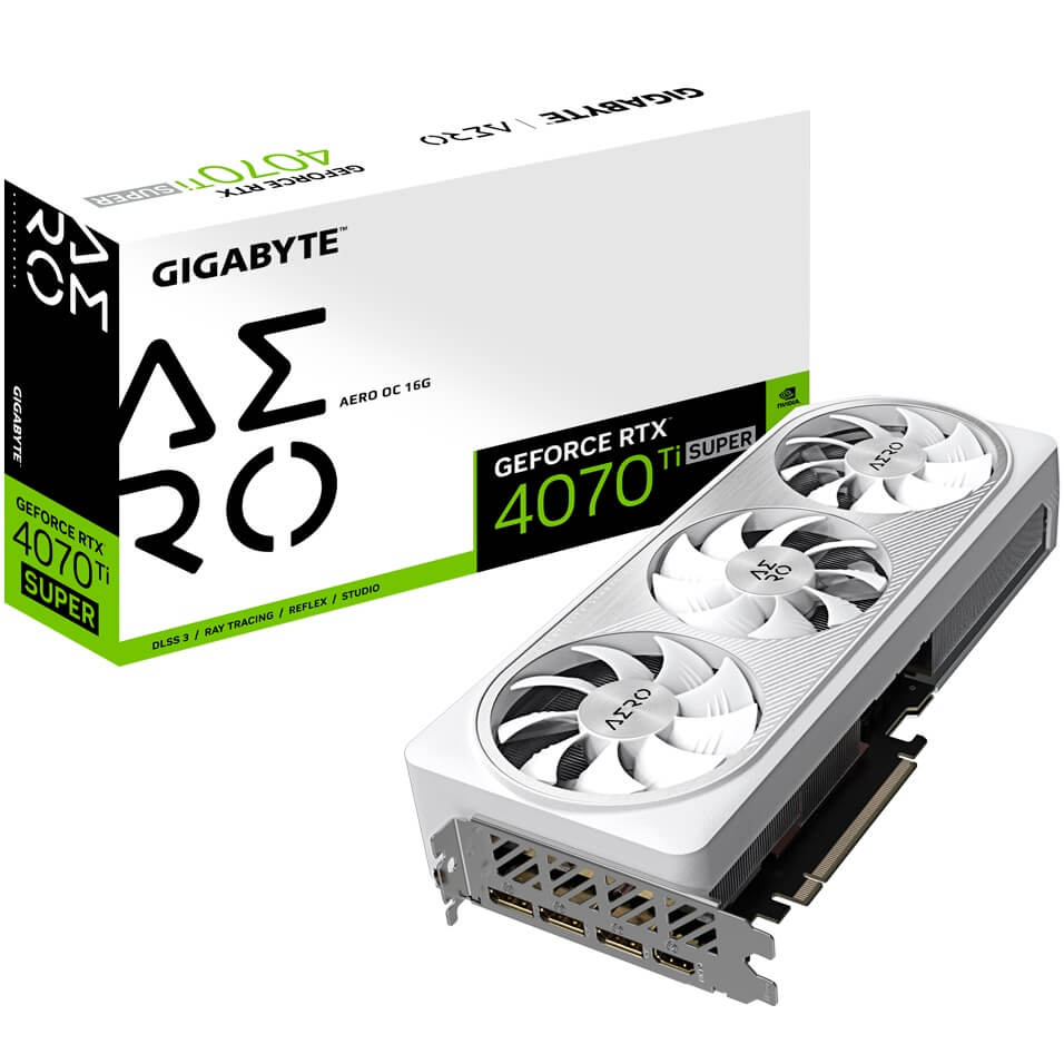 Gigabyte GeForce RTX 4070 Ti Super Aero OC 16GB GDDR6X Graphics Card (GV-N407TSAERO OC-16GD) image 1