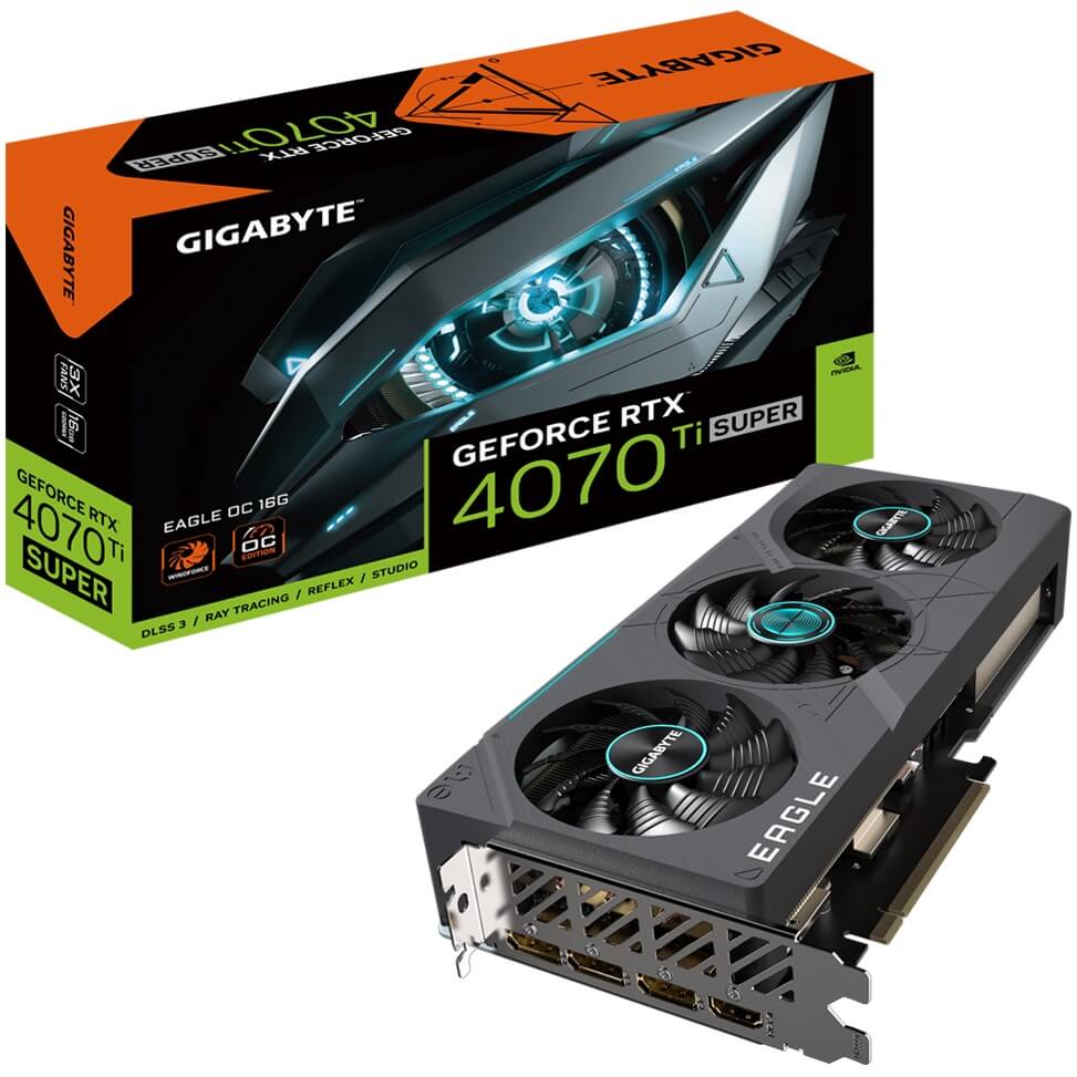 Gigabyte GeForce RTX 4070 Ti Super Eagle OC 16GB GDDR6X Graphics Card (GV-N407TSEAGLE OC-16GD) image 1