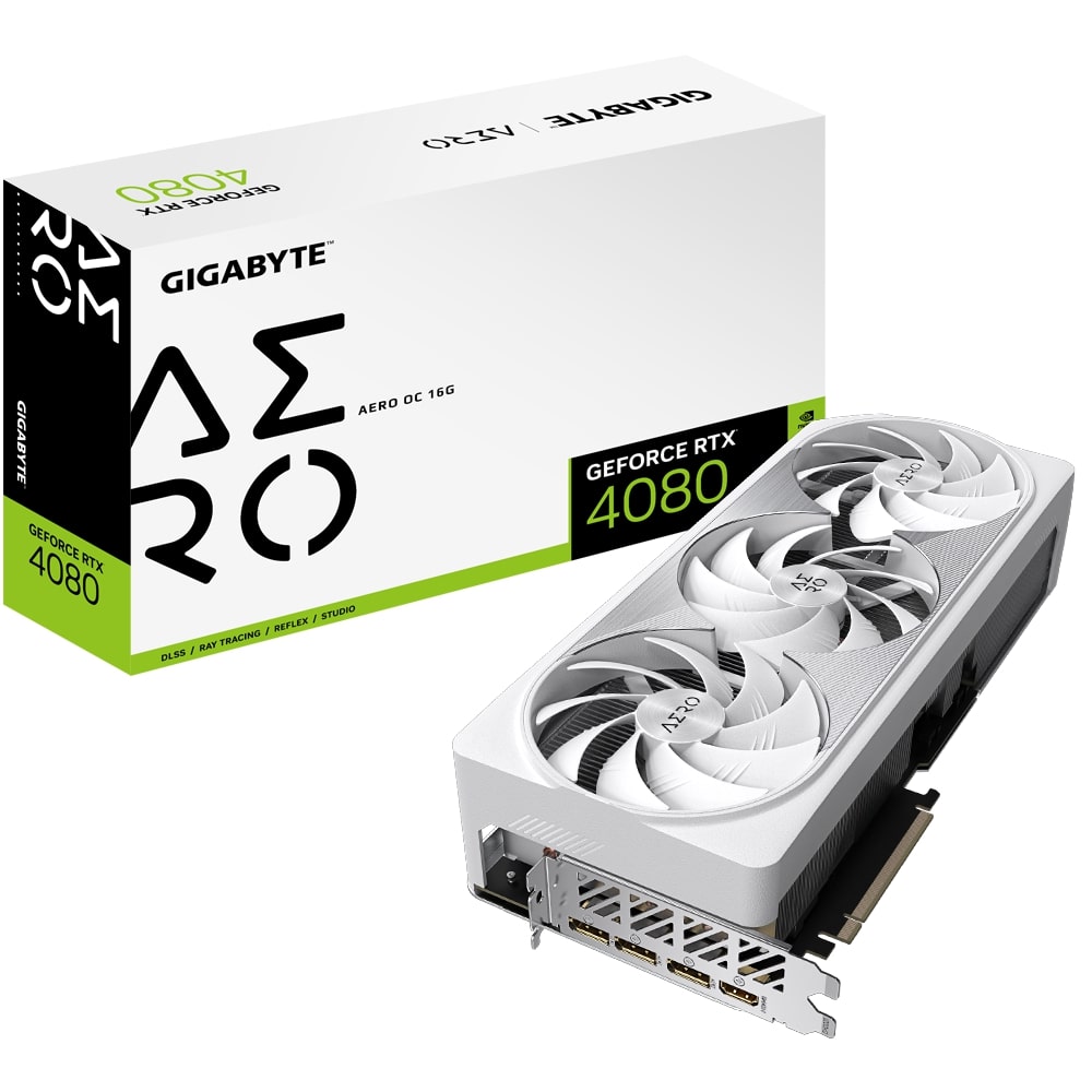 Gigabyte GeForce RTX 4080 16GB AERO OC GDDR6X Graphics Card (GV-N4080AERO OC-16GD) image 1