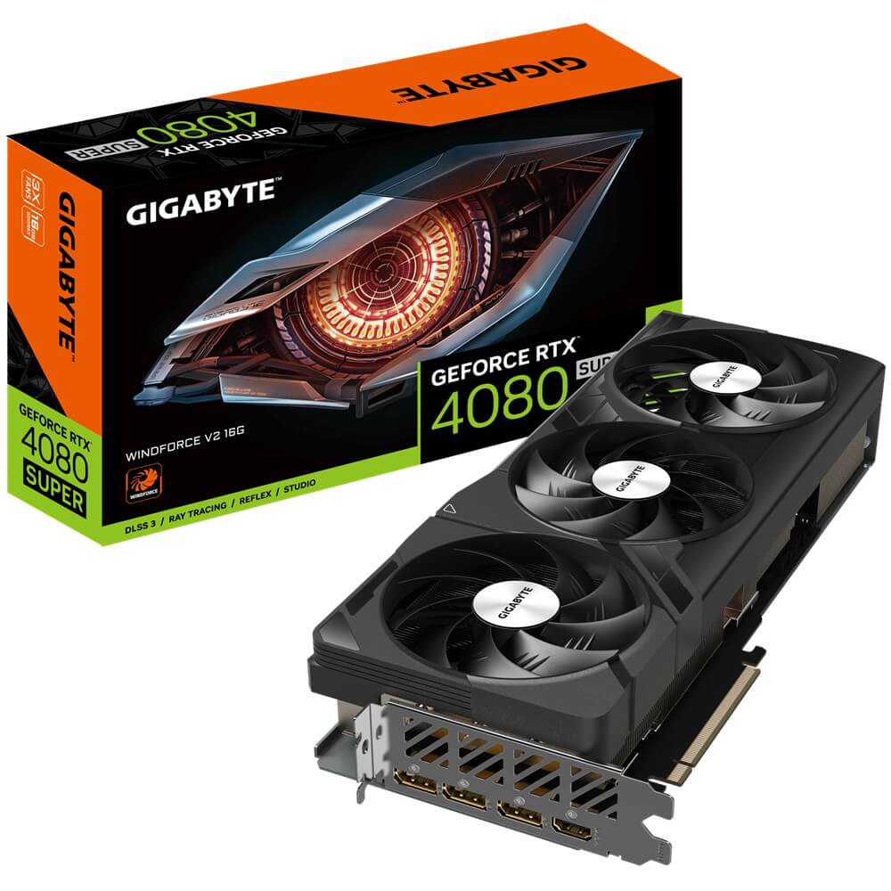 Gigabyte GeForce RTX 4080 Super WindForce V2 16GB GDDR6X Graphics Card (GV-N408SWF3V2-16GD) image 1