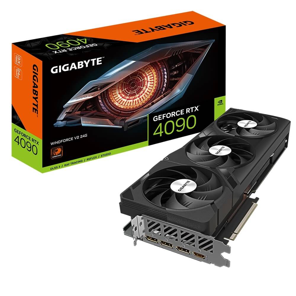Gigabyte GeForce RTX 4090 WindForce V2 24GB GDDR6X Graphics Card (GV-N4090WF3V2-24GD) image 1