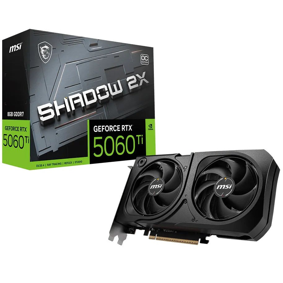 MSI GeForce RTX 5060 Ti 8GB SHADOW 2X OC PLUS Graphics Card (G506T-8S2CP) image 1