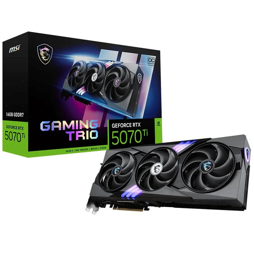 MSI GeForce RTX 5070 Ti 16GB GAMING TRIO OC Graphics Card (G507T-16GTC) image 1