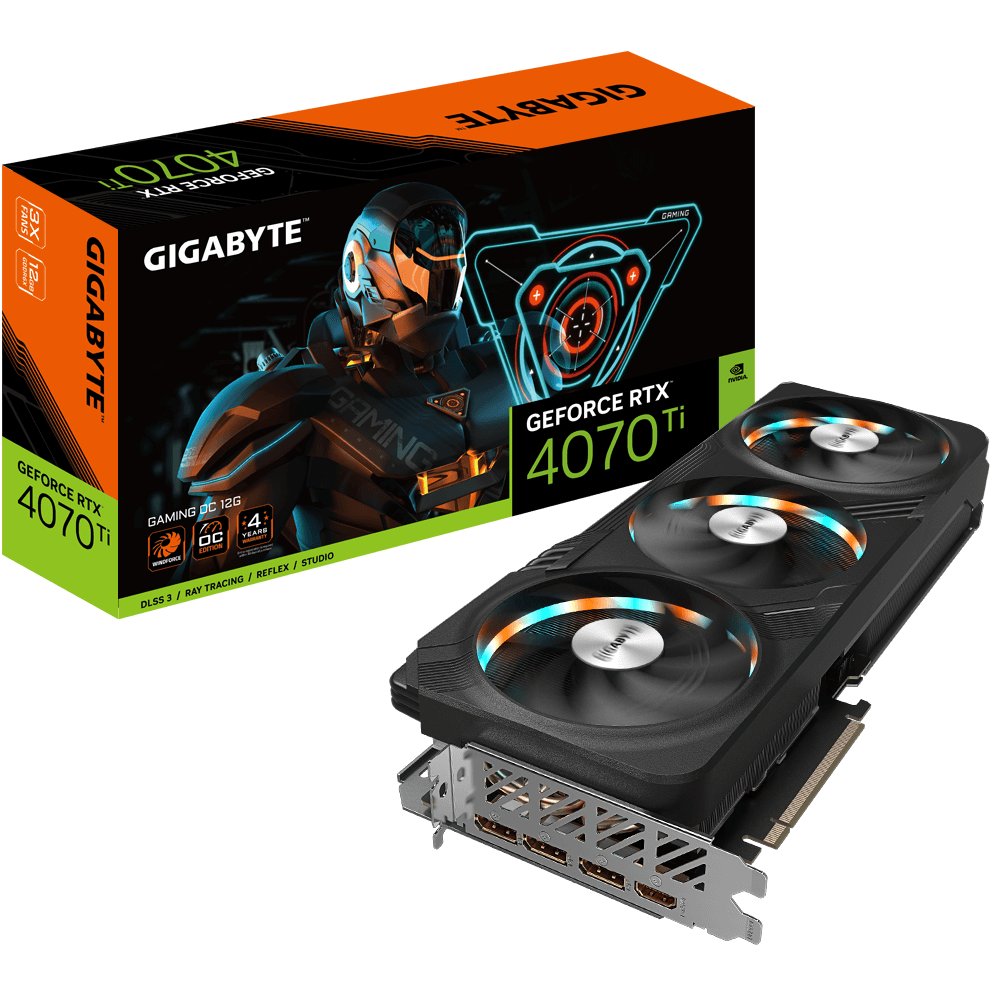 Gigabyte NVIDIA GeForce RTX 4070 Ti Gaming OC 12GB GDDR6X Graphics Card (GV-N407TGAMING OC-12GD) image 1