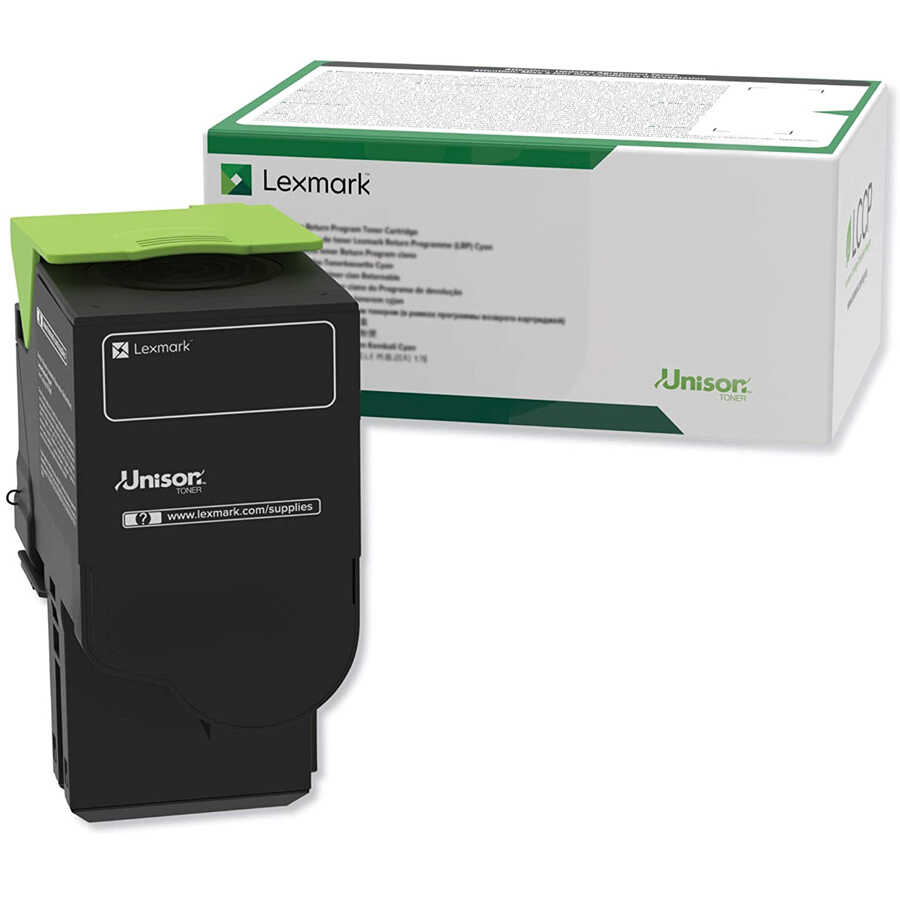 Genuine Lexmark 78C5XC0 Cyan Extra High Yield Return Programme Toner Cartridge image 1