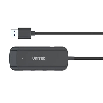 Unitek uHUB Q4 4 Ports Powered USB 3.0 Hub (H1111E) – With 150cm Long Cable — front view