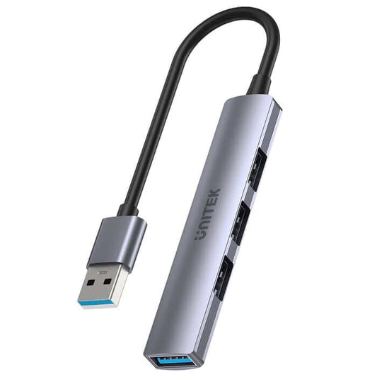 Unitek 4-in-1 USB-A Space Grey Hub (H1208A) image 1
