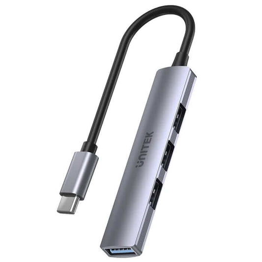 Unitek 4-in-1 USB-C Space Grey Hub (H1208B) image 1