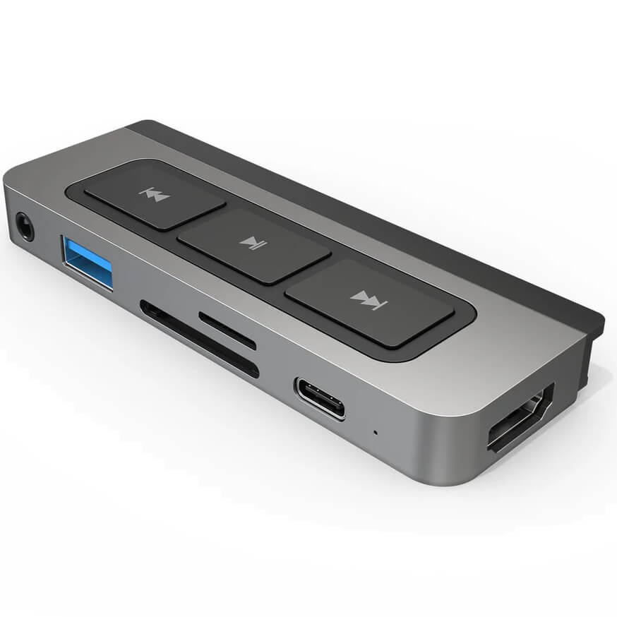 HyperDrive 6-in-1 USB-C Media Hub for iPad Pro/Air (HD449)