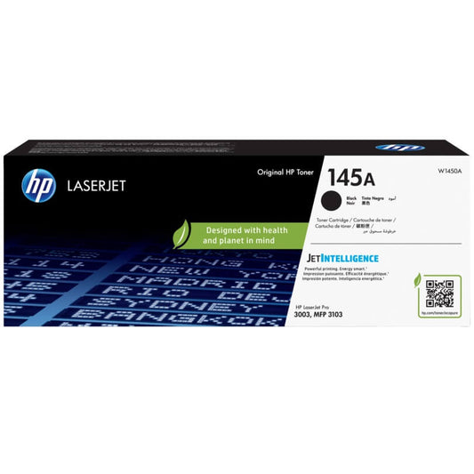 HP 145A Black LaserJet Toner Cartridge (W1450A) image 1