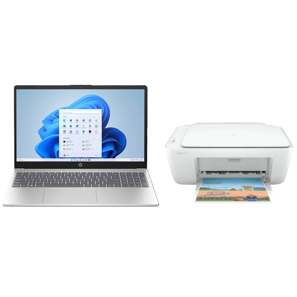 HP 15-fc0044ni Laptop (BZ1C4EA) + Free HP DeskJet 2320 All-in-One Printer (7WN42B)