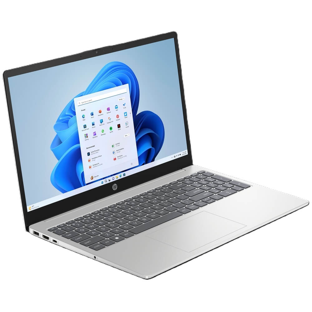 HP 15-fc0044ni Laptop (BZ1C4EA) + Free HP DeskJet 2320 All-in-One Printer (7WN42B) — side view