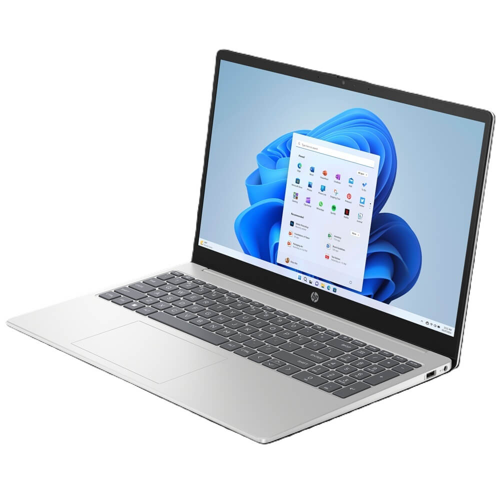 HP 15-fc0057ni Laptop (C29PMEA) + Free HP DeskJet 2320 All-in-One Printer (7WN42B) — rear view