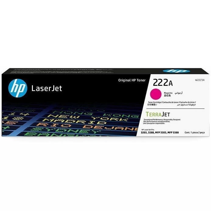 HP 222A Magenta LaserJet Toner Cartridge (W2223A) image 1