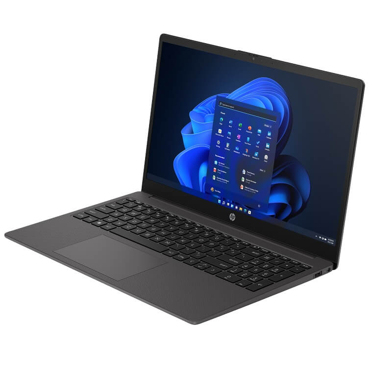 HP 250 G10 Notebook PC – Celeron N100 / 15.6″ FHD / 8GB RAM / 256GB SSD / Win 11 Home (AD1J7ET) — side view