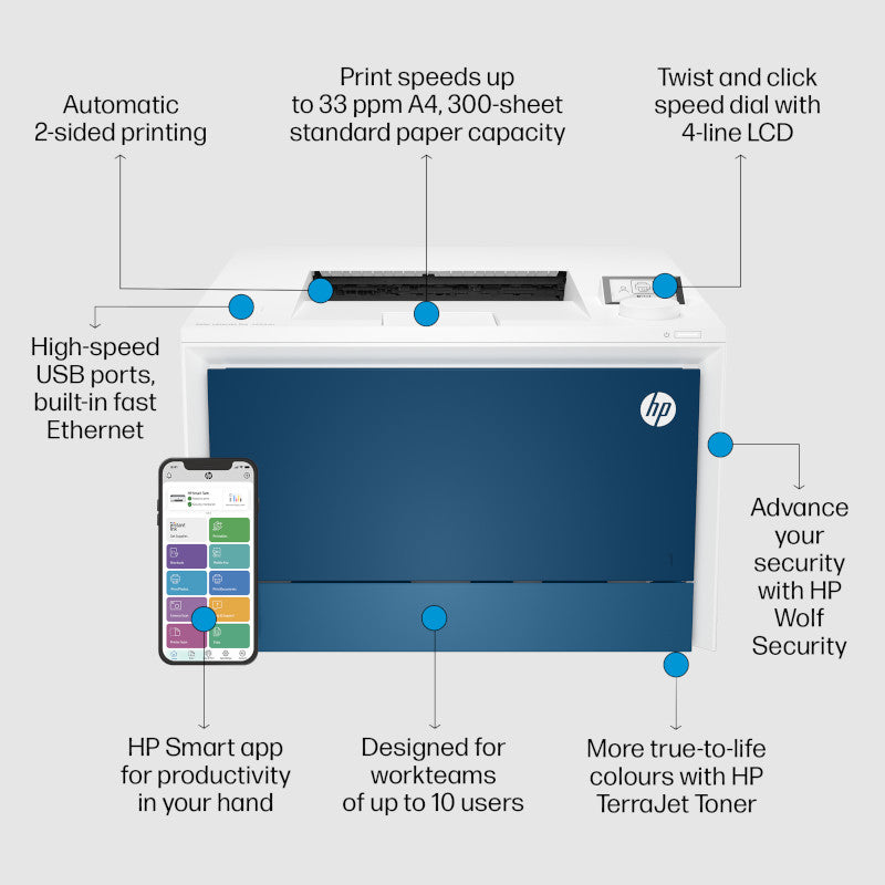 HP Color LaserJet Pro 4203dn Printer (4RA89A) image 1