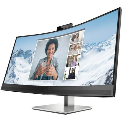 HP E34m G4 34″ WQHD Curved USB-C Conferencing Monitor (40Z26AS) — side view
