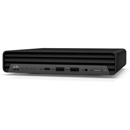 HP Elite Mini 800 G9 Desktop PC – Core i7-12700 / 16GB RAM / 512GB SSD / Win 11 Pro (5X7J7EA) — side view