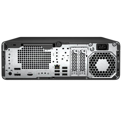 HP EliteDesk 8 SFF G1i Desktop AI PC – Core Ultra 5 235 / 32GB RAM / 512GB SSD / Win 11 Pro (D15H5ET) — rear view