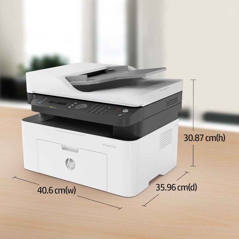 HP MFP 137fnw Mono Laser Printer (4ZB84A) image 1