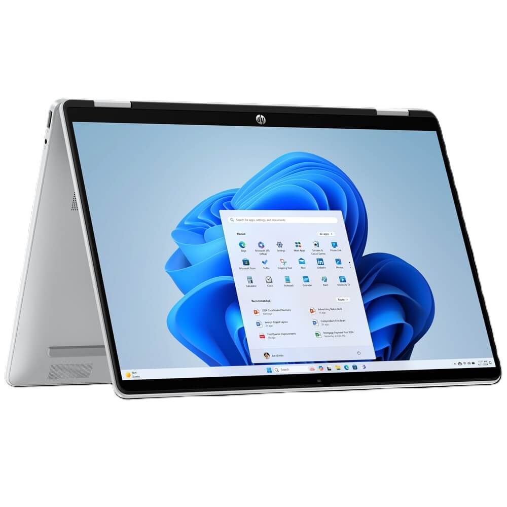 HP OmniBook 5 Flip 14-fp0001ni 2-in-1 Laptop – Core 7 150U / 14″ 2K Touch / 16GB RAM / 1TB SSD / Win 11 Home / Glacier Silver