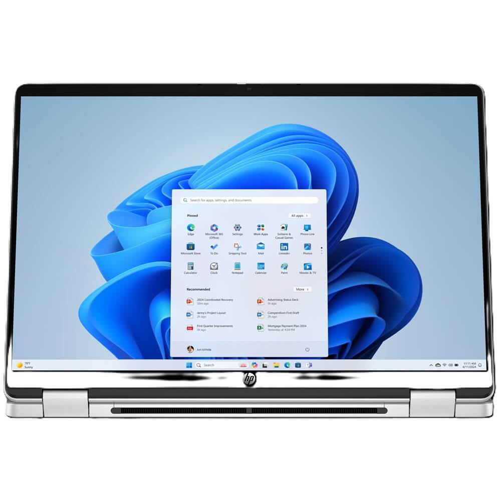 HP OmniBook 5 Flip 14-fp0001ni 2-in-1 Laptop – Core 7 150U / 14″ 2K Touch / 16GB RAM / 1TB SSD / Win 11 Home / Glacier Silver