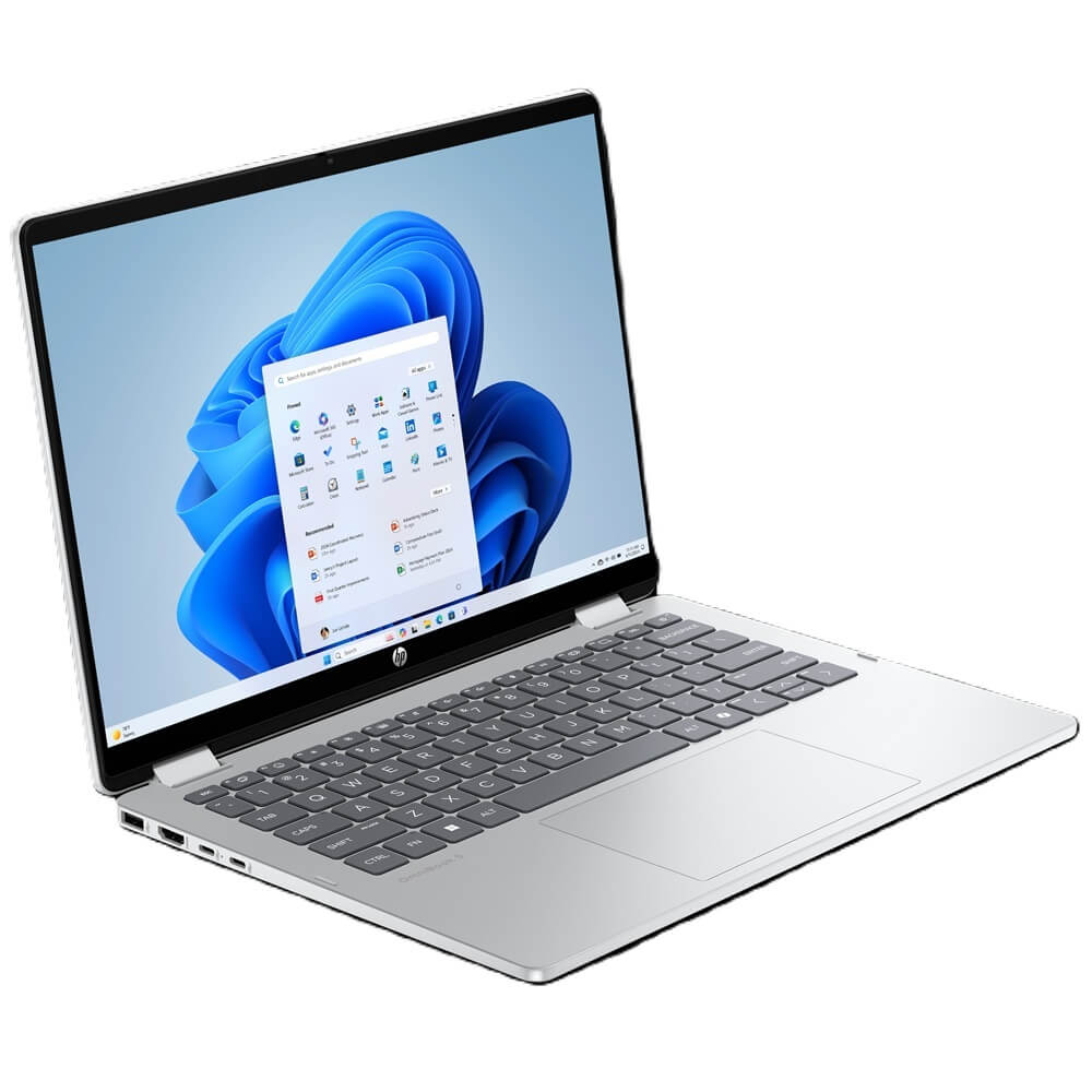 HP OmniBook 5 Flip 14-fp0001ni 2-in-1 Laptop – Core 7 150U / 14″ 2K Touch / 16GB RAM / 1TB SSD / Win 11 Home / Glacier Silver