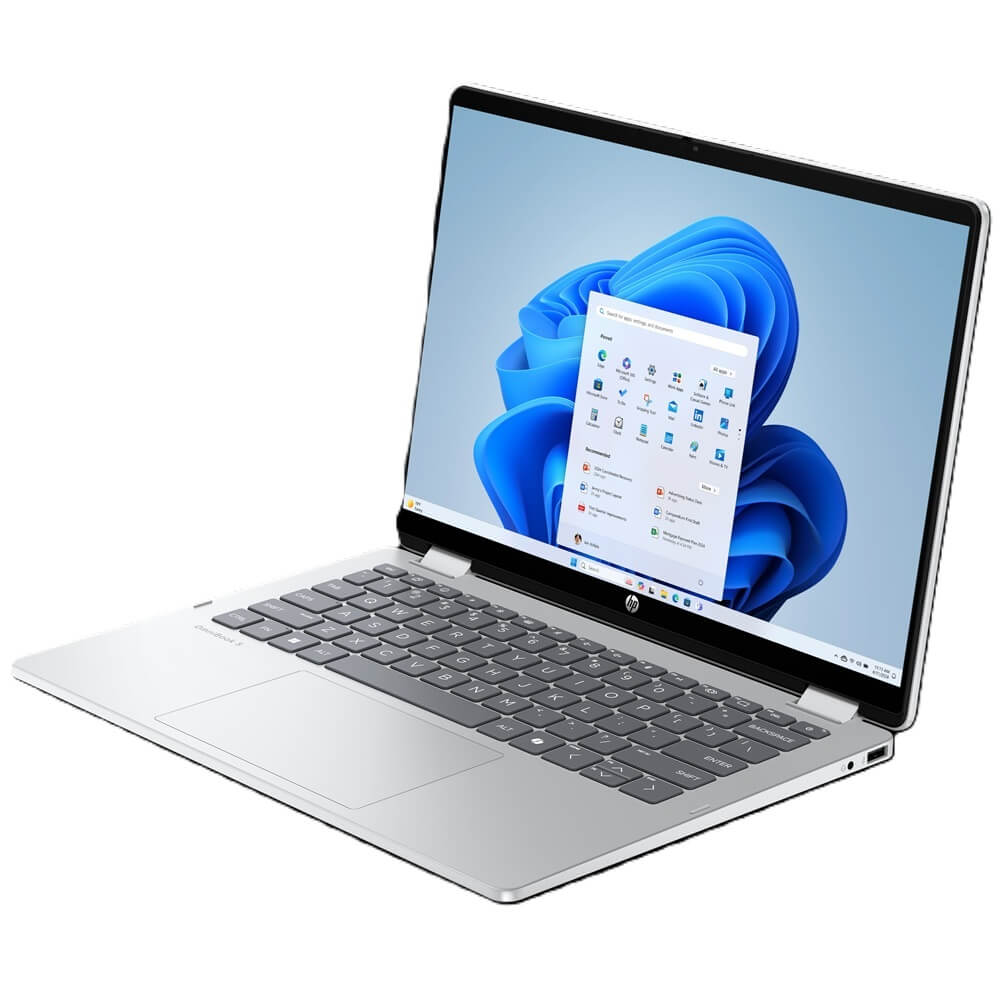 HP OmniBook 5 Flip 14-fp0001ni 2-in-1 Laptop – Core 7 150U / 14″ 2K Touch / 16GB RAM / 1TB SSD / Win 11 Home / Glacier Silver