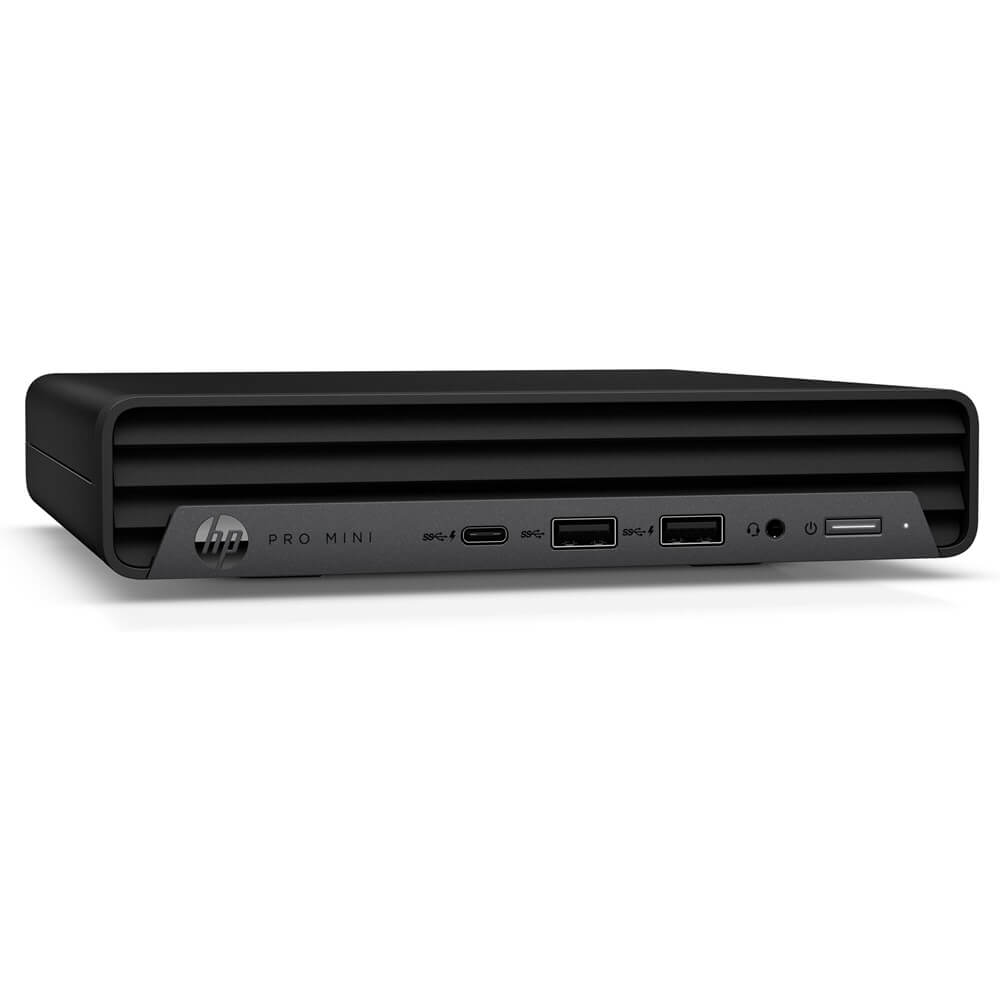 HP Pro Mini 400 G9 Desktop PC – Core i7-13700T / 16GB RAM / 512GB SSD / Win 11 Pro (998M3ET) — front view