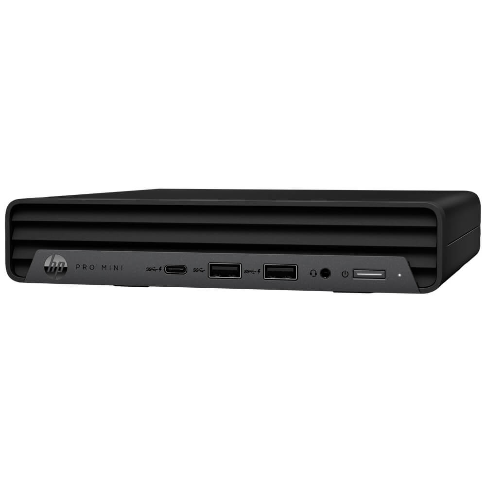 HP Pro Mini 400 G9 Desktop PC – Core i7-14700T / 16GB RAM / 512GB SSD / Win 11 Pro (9H6W0ET) — side view