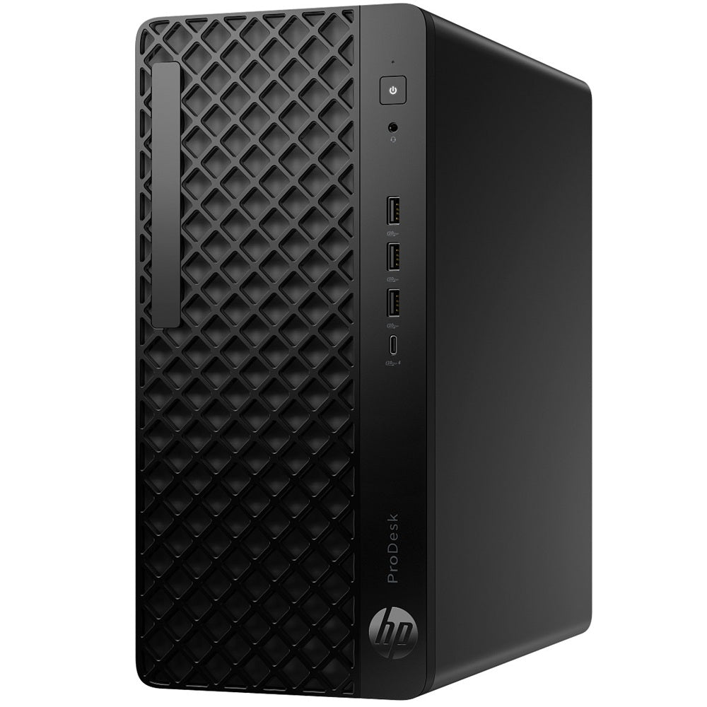 HP ProDesk 4 Tower G1i Desktop AI PC – Core Ultra 5 225 / 16GB RAM / 512GB SSD / Win 11 Pro (9H7N9ET) — side view