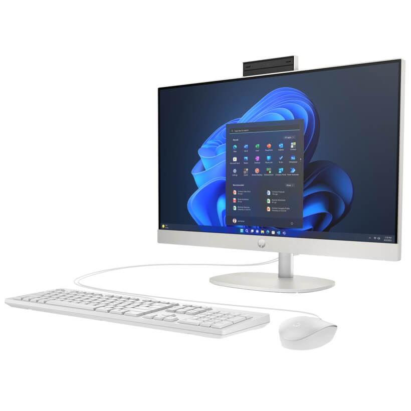 HP ProOne 240 G10 All-in-One Desktop PC – Core i5-1335U / 23.8″ FHD / 8GB RAM / 512GB SSD / Win 11 Pro / White (998K9ET) image 3