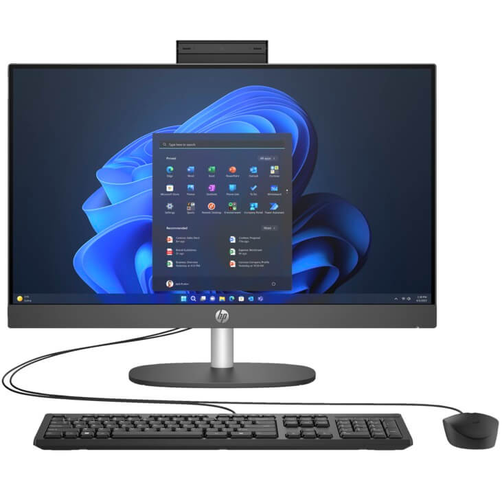 HP ProOne 240 G10 All-in-One Desktop PC – Core i5-1335U / 23.8″ FHD / 8GB RAM / 512GB SSD / Win 11 Pro (998K8ET) image 1