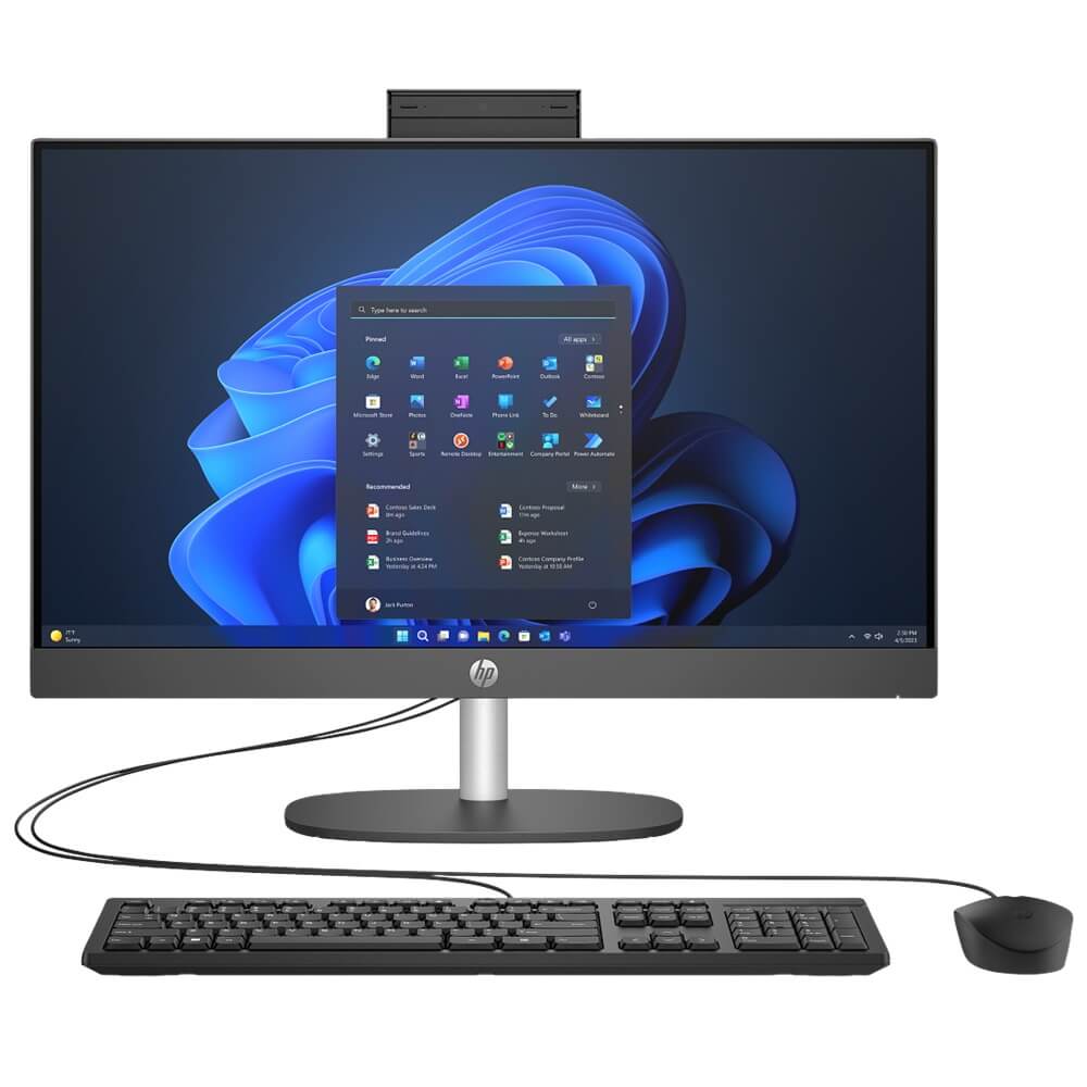HP ProOne 245 G10 All-in-One Desktop PC – Ryzen 3 7320U / 23.8″ FHD / 8GB RAM / 512GB SSD / Win 11 Pro (998L1ET) image 1