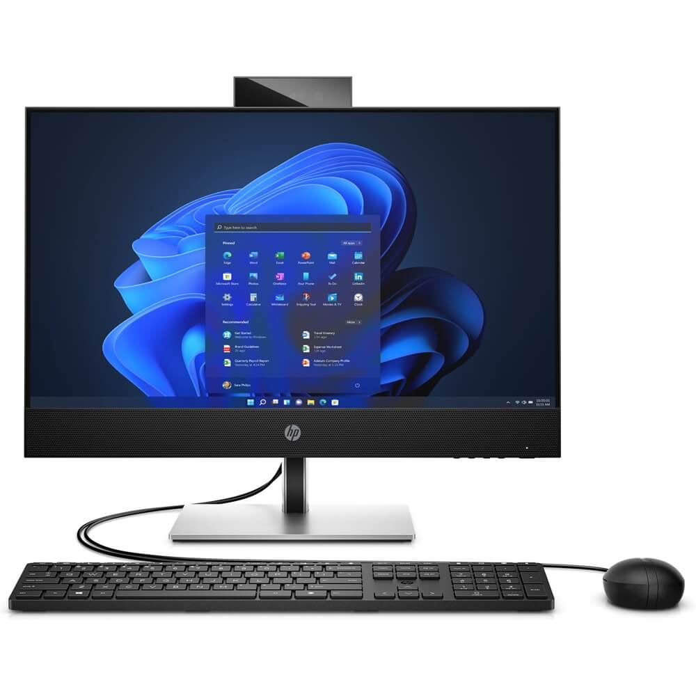 HP ProOne 440 G9 All-in-One Desktop PC – Core i7-13700T / 23.8″ FHD Touch / 16GB RAM / 512GB SSD / DVD-RW / Win 11 Pro (998M7ET) image 1