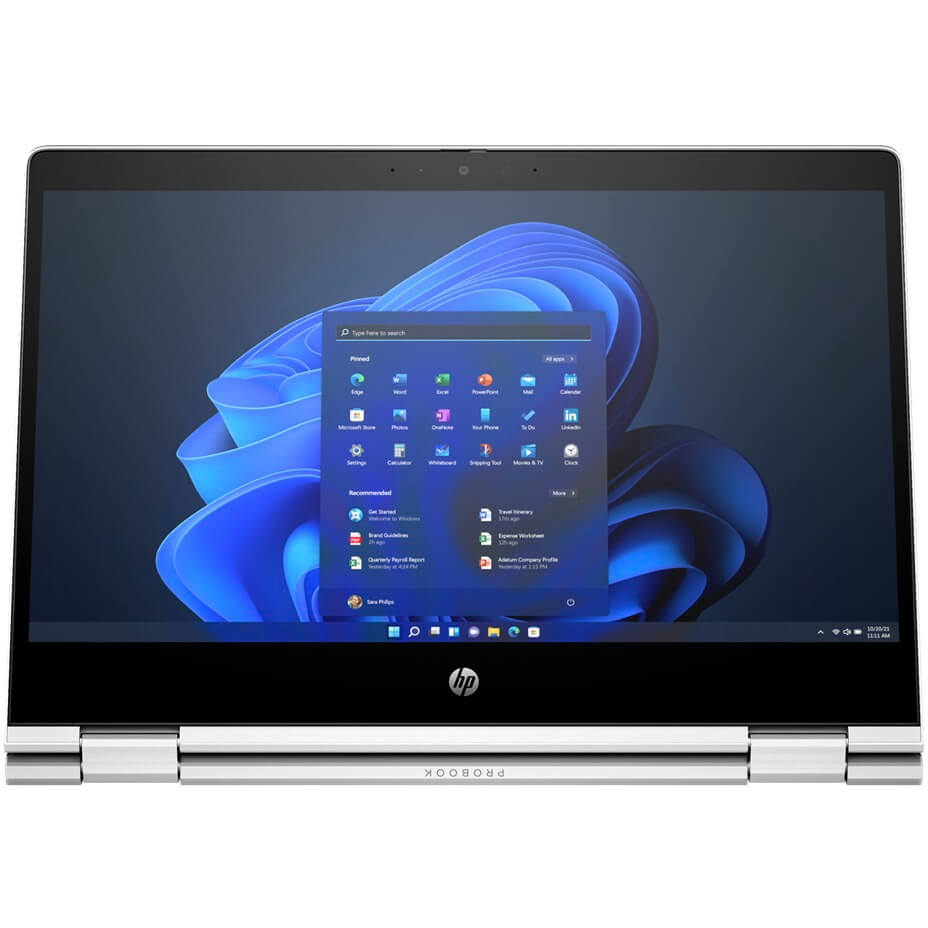 HP Probook x360 435 G10 Notebook PC – Ryzen 7-7730U / 13.3″ FHD Touch / 16GB RAM / 1TB SSD / Win 11 Pro (968K3ET) — front vie