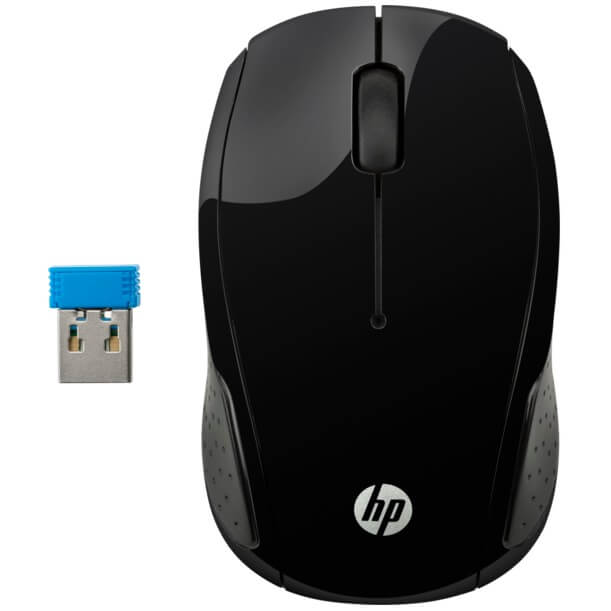 HP Wireless Mouse 200 (X6W31AA) — rear view
