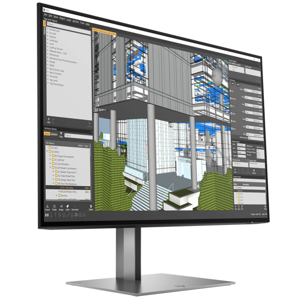 HP Z24n G3 23.8-inch WUXGA IPS Monitor (1C4Z5AA) — front view