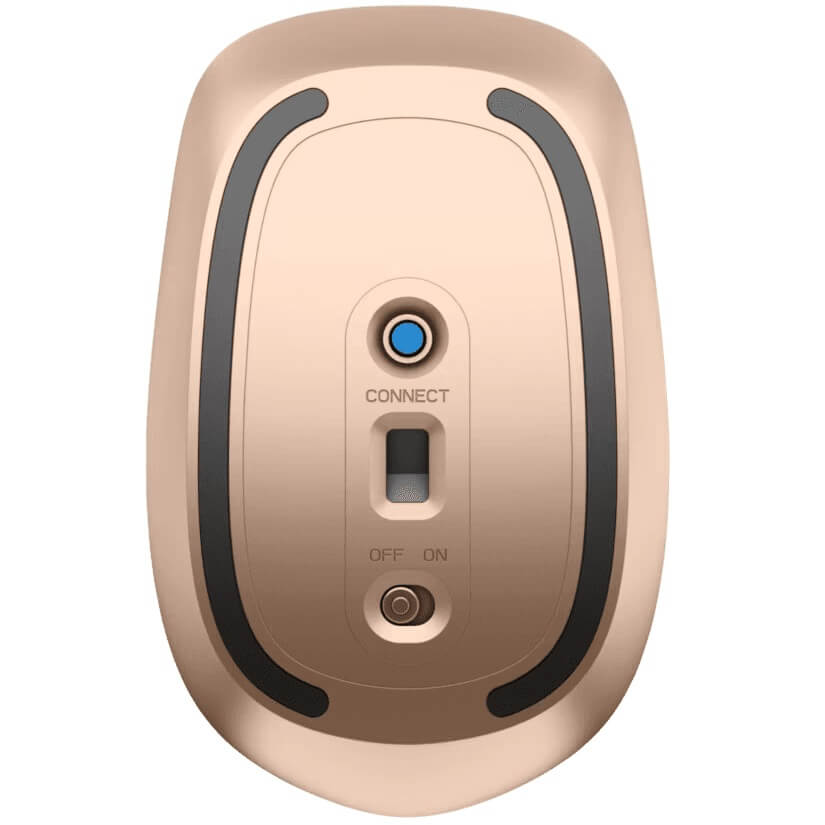 HP Z5000 Dark Ash Silver Wireless Mouse (W2Q00AA) — rear view