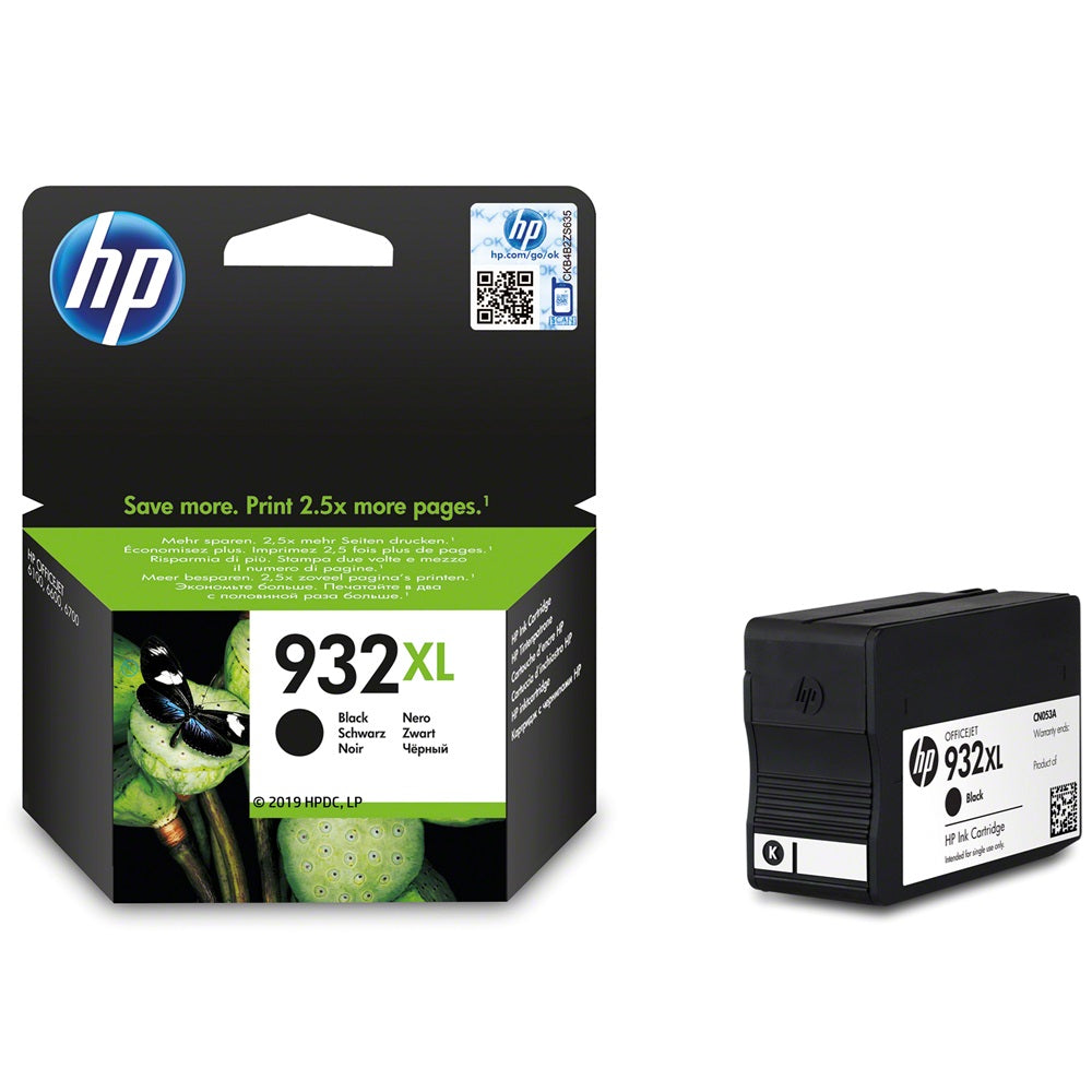 HP 932XL Black OfficeJet Ink Cartridge (CN053AE) image 1