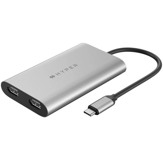 Hyper HyperDrive Dual 4K HDMI to USB-C Adapter for MacBook M1, M2 & M3 (HDM1-GL) image 1
